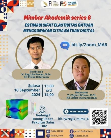 Mimbar Akademik Series 6 – Estimasi Sifat Elastisitas Batuan Menggunakan Citra Batuan Digital