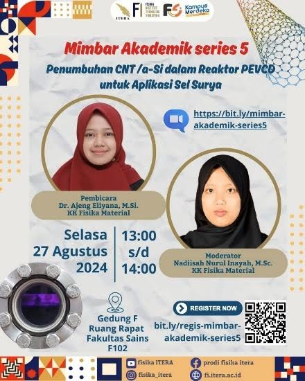 Mimbar Akademik Series 5 – Penumbuhan CNT/a-Si dalam Reaktor PEVCD untuk Aplikasi Sel Surya