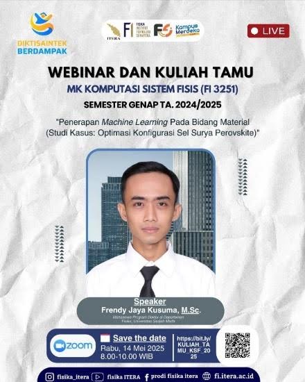 Kuliah Tamu – Penerapan Machine Learning pada Bidang Material
