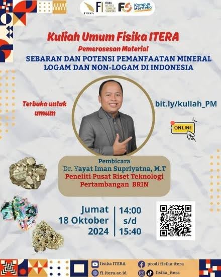 Kuliah Umum Fisika ITERA – Pemrosesan Material