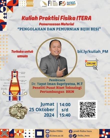 Kuliah Praktisi – Pengolahan dan Pemurnian Bijih Besi