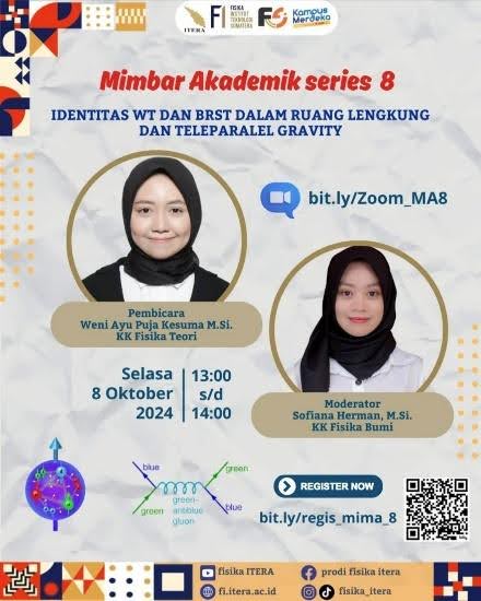 Mimbar Akademik Series 8 – Identitas WT dan BRST pada Ruang Lengkung dan Teleparallel Gravity